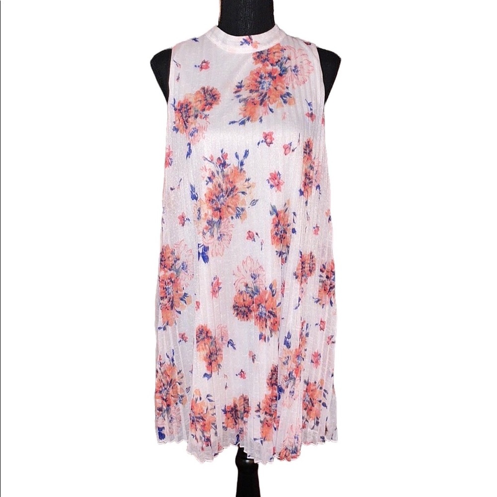 As U Wish Pleated Sleeveless Dress